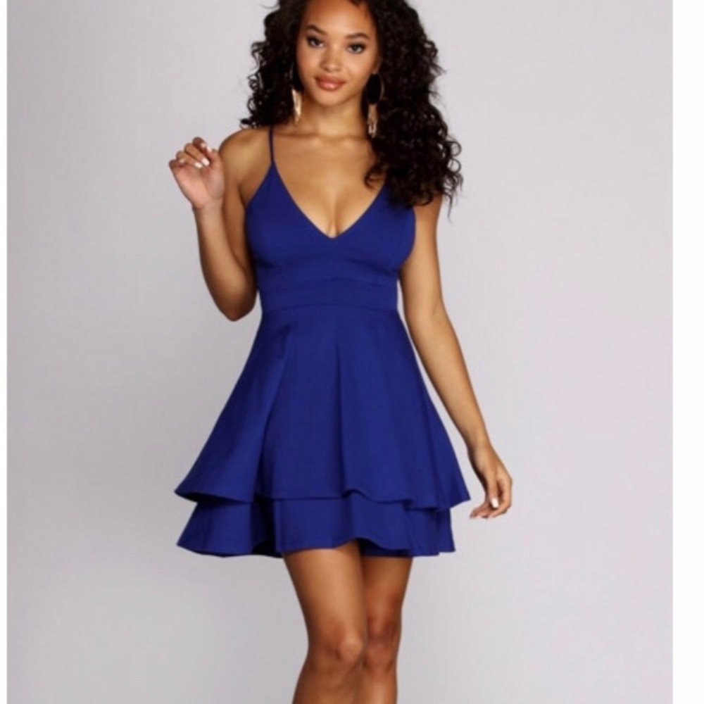 Royal blue dress
